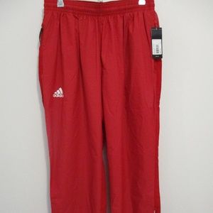 NWT Adidas Men Large Power Red Woven Fitness